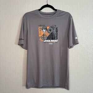 Disney‎ Star Wars Rival Run Challenge Luke Vader Gray T-Shirt